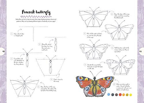 10 Step Drawing: Nature: Draw 60 Plants & Animals in 10 Easy Steps - Retail Maharaj