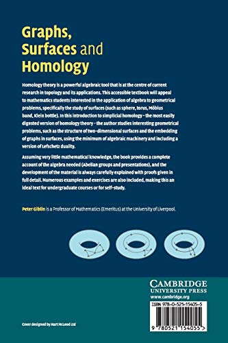 Graphs, Surfaces and Homology - Retail Maharaj