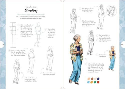10 Step Drawing Figures: Draw over 50 Poses in 10 Easy Steps - Retail Maharaj