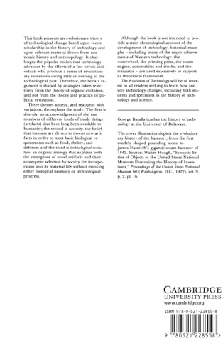 The Evolution of Technology (Cambridge Studies in the History of Science) - Retail Maharaj