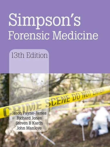 (OLD)SIMPSON'S FORENSIC MEDICINE(INDIAN EDITION) - Retail Maharaj
