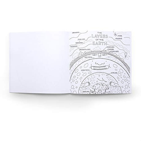 The Wondrous Workings of Science and Nature Coloring Book: 40 Line Drawings to Color - Retail Maharaj
