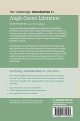 The Cambridge Introduction to Anglo-Saxon Literature (Cambridge Introductions to Literature) - Retail Maharaj