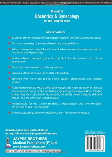 Manual of Obstetrics and Gynecology for the Postgraduates - Retail Maharaj
