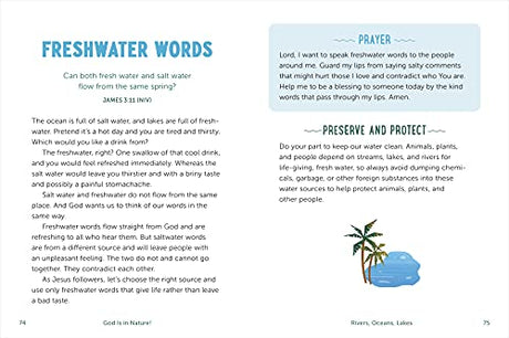 God Is in Nature!: A Kids Devotional About His Awesome Creations - Retail Maharaj