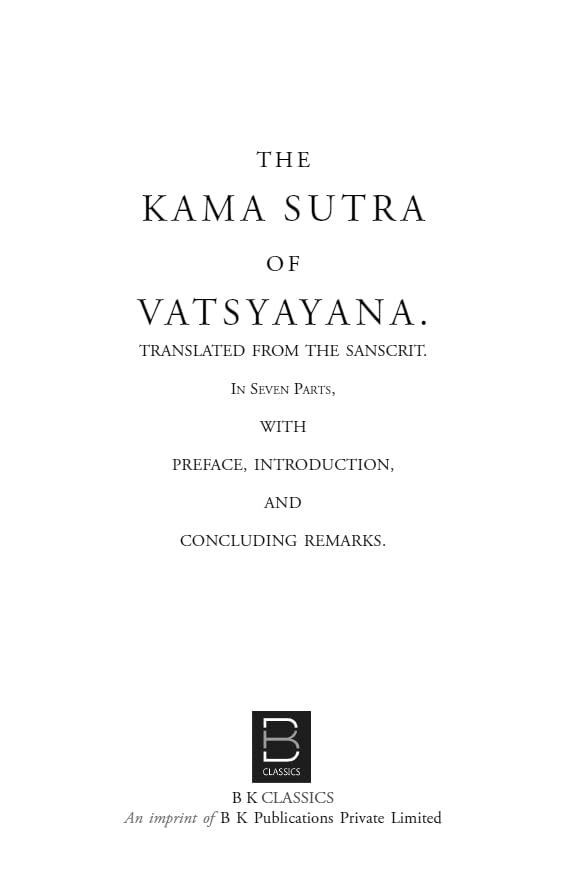 THE KAMA SUTRA BY VATSYAYANA - Retail Maharaj