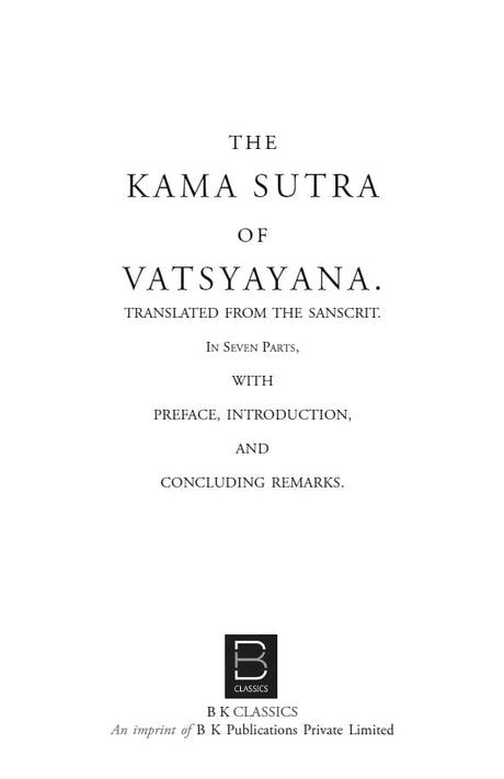 THE KAMA SUTRA BY VATSYAYANA - Retail Maharaj