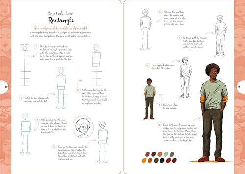 10 Step Drawing Figures: Draw over 50 Poses in 10 Easy Steps - Retail Maharaj