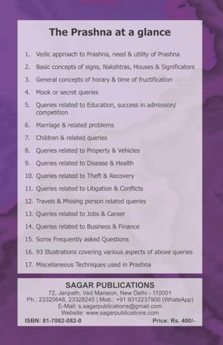 Prashna: A Vedic Approach (Original Book) by Raj Kumar Lt. Col. (Retd.) – Paperback (English Version) - Retail Maharaj