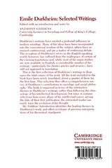 Emile Durkheim: Selected Writings - Retail Maharaj