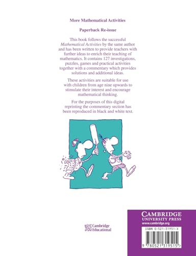More Mathematical Activities: A Resource Book for Teachers - Retail Maharaj