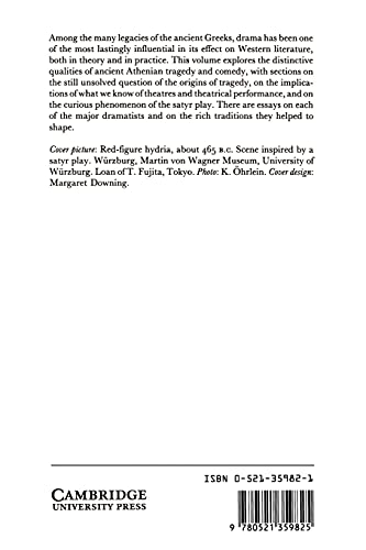 The Cambridge History of Classical Literature: Greek Drama (1) - Retail Maharaj
