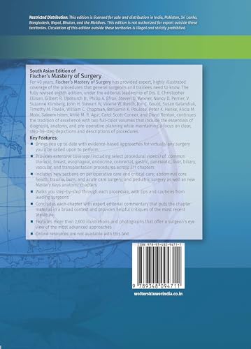 Fischer's Mastery of Surgery, (Vol 2 Set), 8th South Asian ed - Retail Maharaj