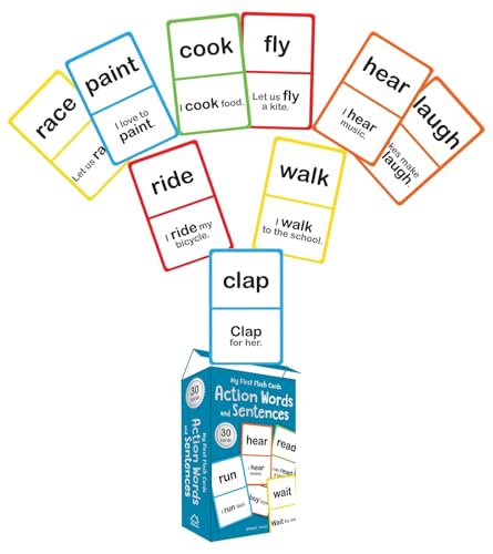 My First Flash Cards: Action Words and Sentences (Flash Cards For Children) - Retail Maharaj