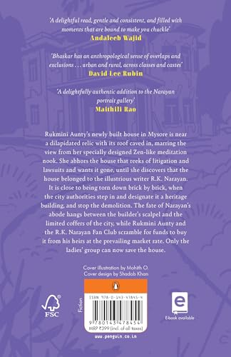 Rukmini Aunty and the R K Narayan Fan Club: A Contemporary Fiction About R. K. Narayan’s Heritage House | A Story of Community Spirit & Love for Literature - Retail Maharaj