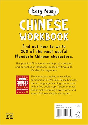 Easy Peasy Chinese Workbook: Mandarin Chinese Practice for Beginners - Retail Maharaj