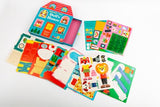 Fold-Out + Play: Doll's House: Build your own 3D house with interactive play pieces and stickers - Retail Maharaj