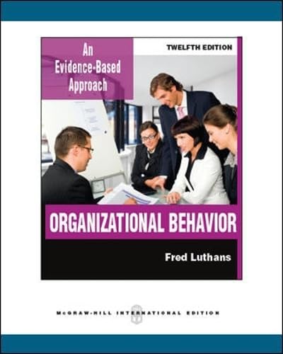 Organizational Behavior An Evidence Based Approach 12Ed (Ie) (Pb 2011) Ie Price $ 12 (Approx. Rs 935/-) 9781259097430 Of Indian Same Book - Retail Maharaj