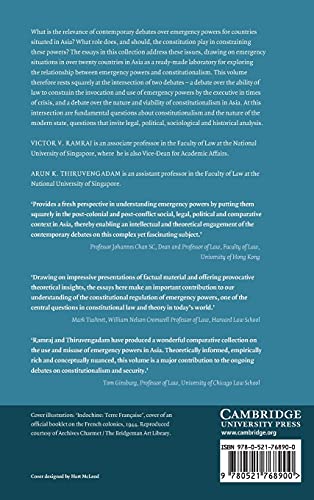 Emergency Powers in Asia: Exploring the Limits of Legality - Retail Maharaj