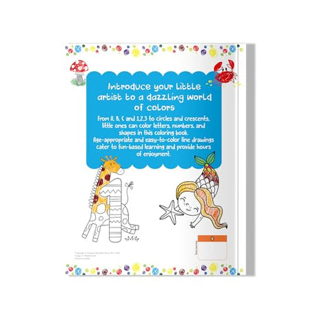 I Can Color - Letters, Numbers and Shapes: A Fun Coloring Book for Preschool Kids and Toddlers | Large Pictures to Color ABCs, 123s, and Basic Shapes ... Early Learning Series] (I Can Color Series) - Retail Maharaj