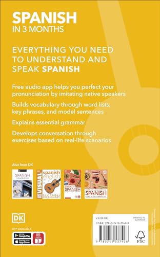 Spanish in 3 Months with Free Audio App: Your Essential Guide to Understanding and Speaking Spanish - Retail Maharaj