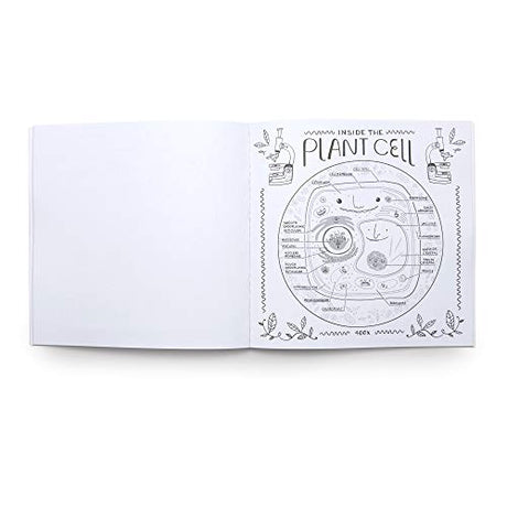 The Wondrous Workings of Science and Nature Coloring Book: 40 Line Drawings to Color - Retail Maharaj
