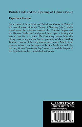 British Trade and the Opening of China 1800-42 (Cambridge Studies in Economic History) - Retail Maharaj
