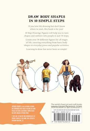 10 Step Drawing Figures: Draw over 50 Poses in 10 Easy Steps - Retail Maharaj