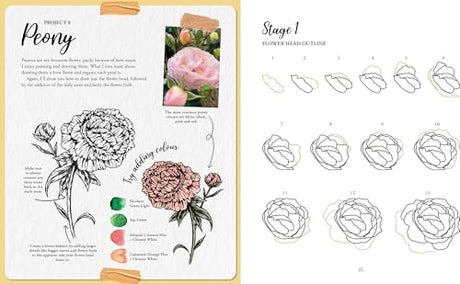 The Kew Book of Drawing Flora & Fauna: 20 Stunning Step-by-Step Tutorials - Retail Maharaj