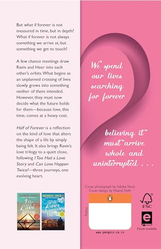 Half of Forever: A Heartfelt Romance Novel by Ravinder Singh | The Final Book of Beloved Love Trilogy, Following I Too Had a Love Story and Can Love Happen Twice? - Retail Maharaj