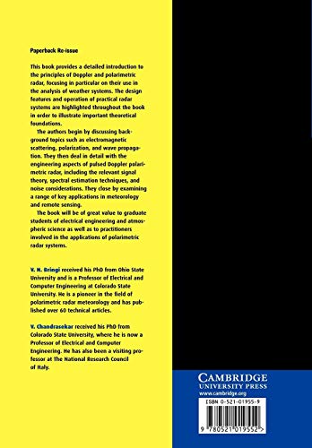 Polarimetric Doppler Weather Radar: Principles And Applications - Retail Maharaj