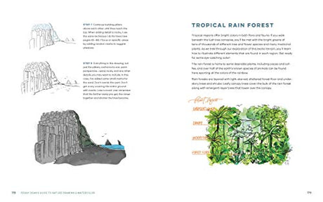 Peggy Dean's Guide to Nature Drawing and Watercolor: Learn to Sketch, Ink, and Paint Flowers, Plants, Trees, and Animals - Retail Maharaj