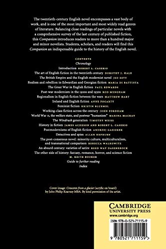 The Cambridge Companion to the Twentieth-Century English Novel (Cambridge Companions to Literature) - Retail Maharaj