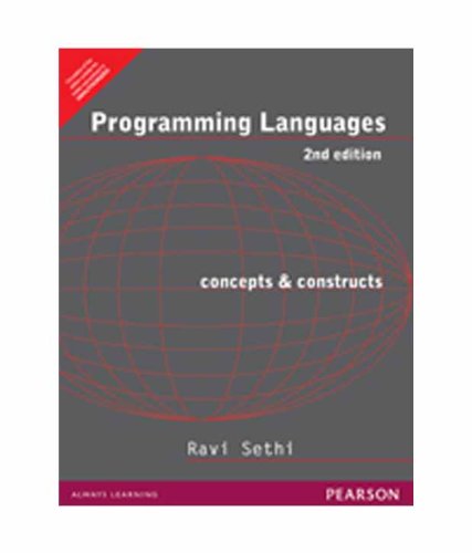 Pearson PROGRAMMING LANGUAGES : CONCEPTS AND CONSTRUCTS, 2ND EDN - Retail Maharaj
