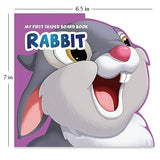 My First Shaped Board Book: Illustrated Rabbit - Animal Picture Book for Kids Age 2+ Board book - Retail Maharaj