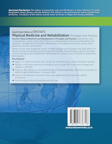 Delisa's Physical Medicine and Rehabilitation: Principles and Practice, 6th South Asian ed - Retail Maharaj