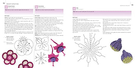 100 Flowers to Knit & Crochet: A Collection of Beautiful Blooms for Embellishing Clothes, Accessories, Cushions and Throws - Retail Maharaj