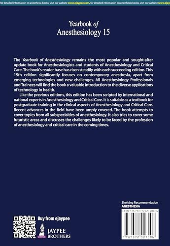 YEARBOOK OF ANESTHESIOLOGY 15 - Retail Maharaj