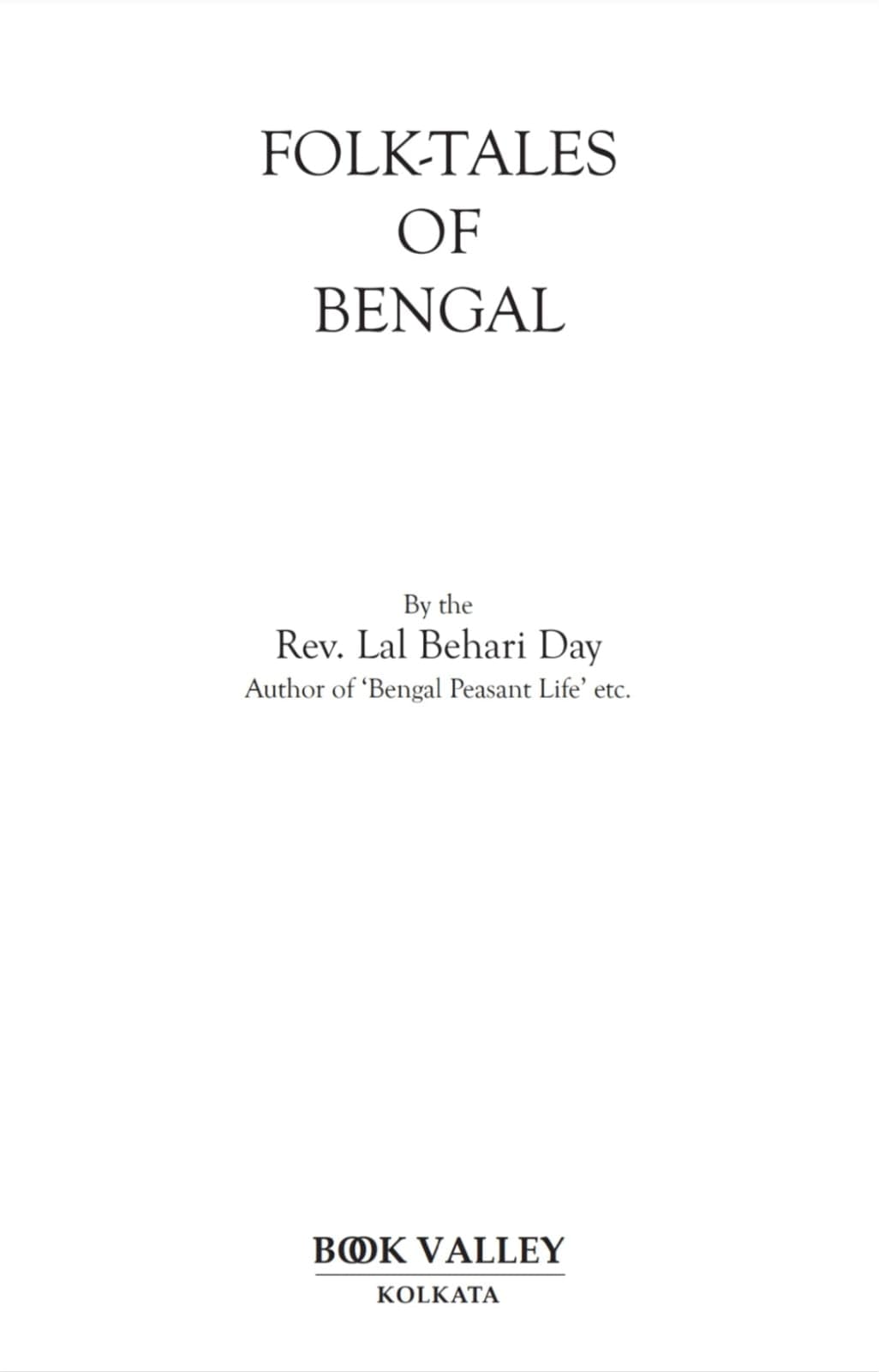 Folk Tales Of Bengal (English Version)
