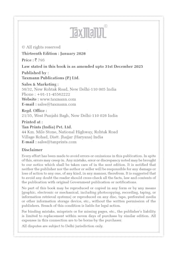 Taxmann's GST & Customs Law – Up-to-date Textbook with GST 2.0 Reforms—Designed to Deliver Concept-first Learning | Practical Compliance Clarity & Exam-oriented Preparation - Retail Maharaj