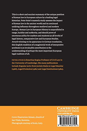 Roman Law in European History - Retail Maharaj