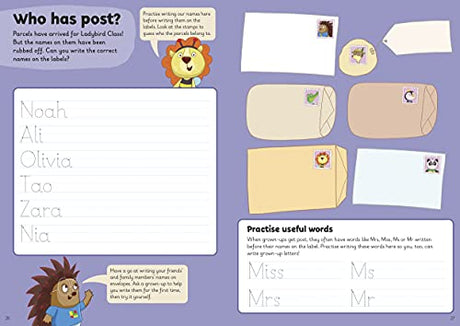 First Words: A Learn with Ladybird Wipe-Clean Activity Book 3-5 years: Ideal for home learning (EYFS) - Retail Maharaj