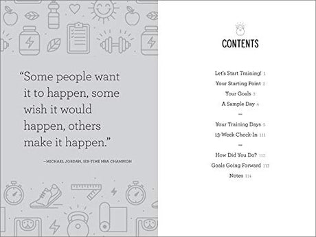 Training for a Healthy Life: A Daily Food and Fitness Journal - Retail Maharaj