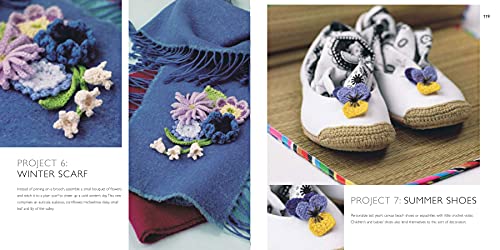 100 Flowers to Knit & Crochet: A Collection of Beautiful Blooms for Embellishing Clothes, Accessories, Cushions and Throws - Retail Maharaj