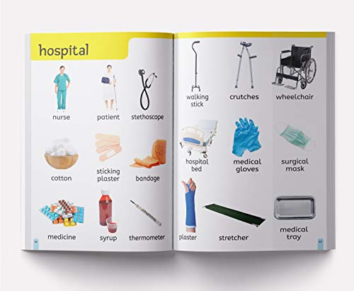My First 1000 Words: Early Learning Picture Book to learn Alphabet, Numbers, Shapes and Colours, Transport, Birds and Animals, Professions, Opposite Words, Action Words, Parts of the body and Objects Around Us. - Retail Maharaj