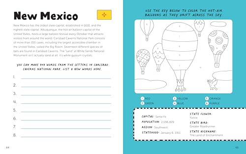 Fun with 50 States: A Big Activity Book for Kids about the Amazing United States - Retail Maharaj