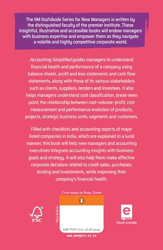 Accounting Simplified: Sage IIM Kohzikode Series for New Managers: The Essential Guide to Better Financial Business Decisions - Retail Maharaj