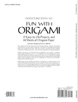 Fun with Origami: 17 Easy-to-Do Projects and 24 Sheets of Origami Paper. (Dover Origami Papercraft) - Retail Maharaj