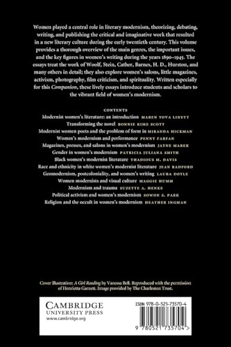 The Cambridge Companion to Modernist Women Writers (Cambridge Companions to Literature) - Retail Maharaj