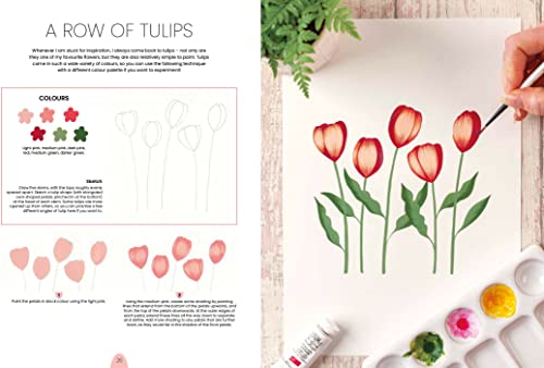 Simply Paint Flowers: 25 inspiring designs in easy steps - Retail Maharaj